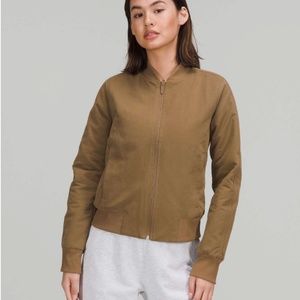 Lululemon Non-Stop Cotton Bomber Jacket - Artifact Sz 12